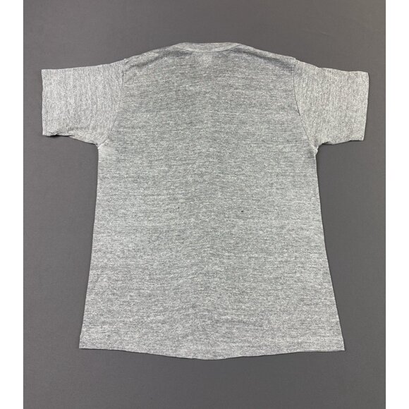 Rare True Vintage 80s 90s Sportswear Gray Blank Shirt Single Stitch USA Classic - Picture 2 of 7